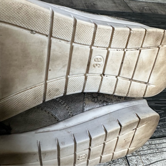 Miz Mooz Pericles Fashion Sneaker Women Size 38 7 Floral Print Casual Shoe Brown - Picture 8 of 11